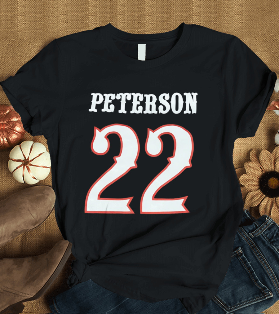 Darryn Peterson 22 Kansas Jayhawks Basketball T-Shirt