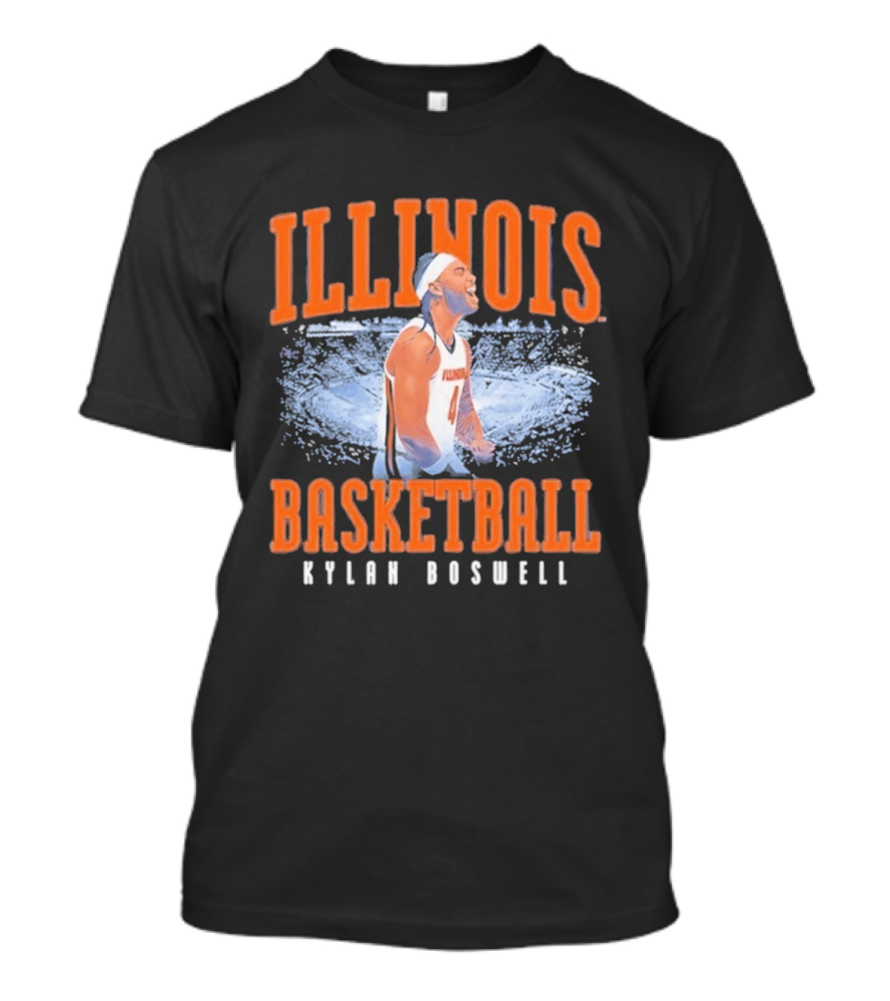 Illinois Basketball Kylan Boswell T-Shirt