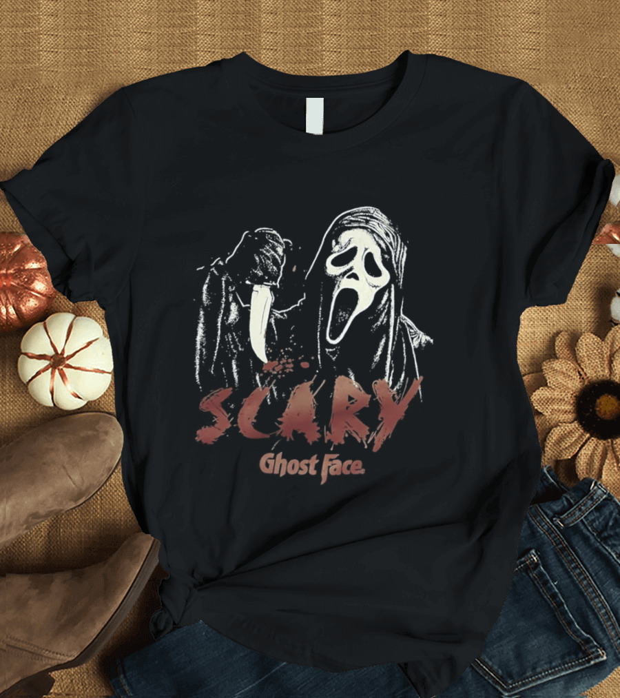 Ghost Face Scary Mask Horror Movie Fan Favorite T-Shirt