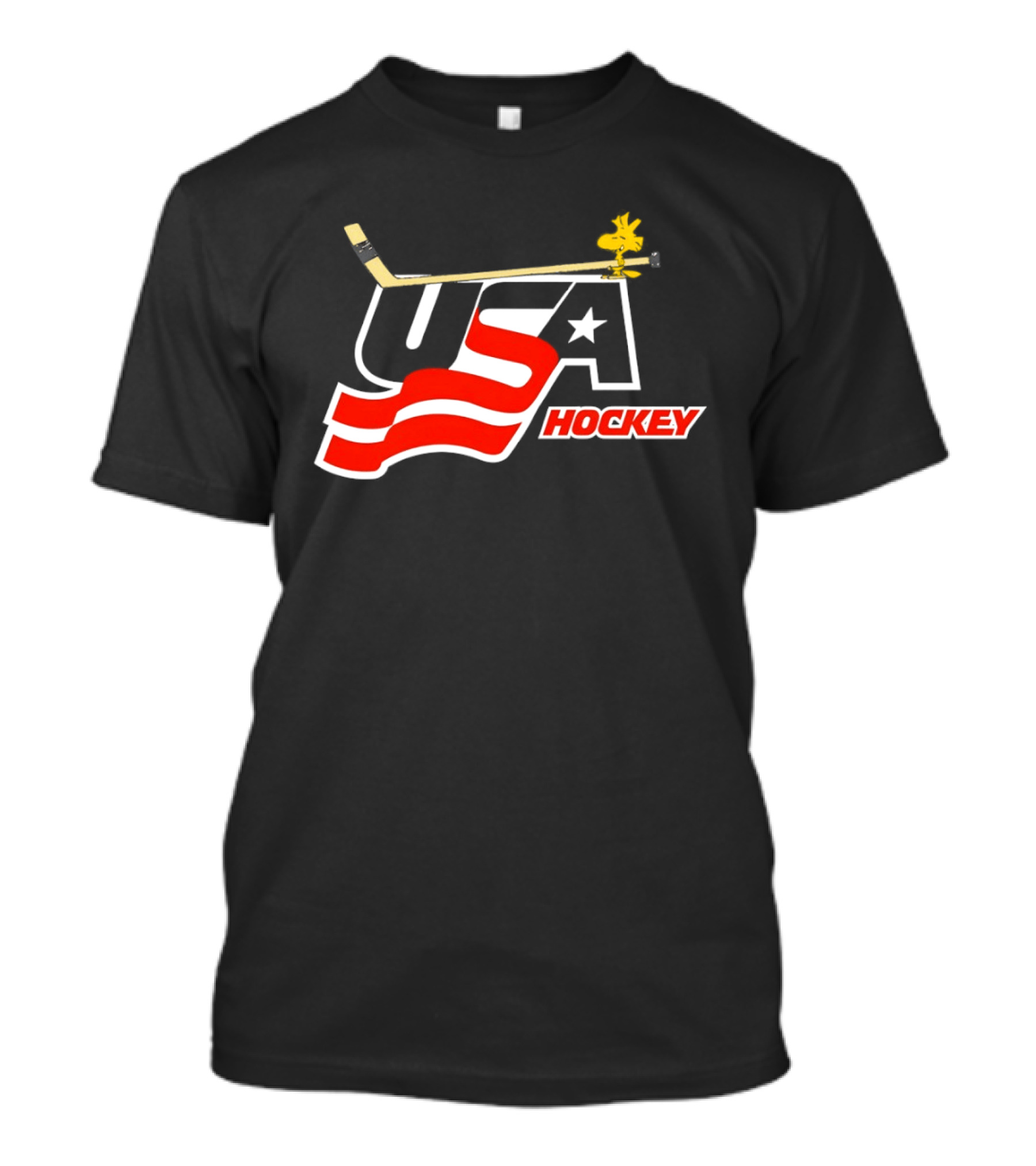 Woodstock USA Hockey With Hockey Stick T-Shirt