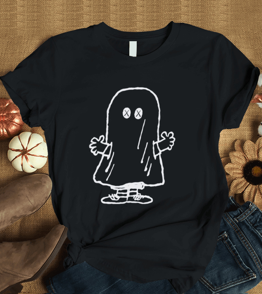J Hope BTS Ghost White Sketch Character Drawing T-Shirt