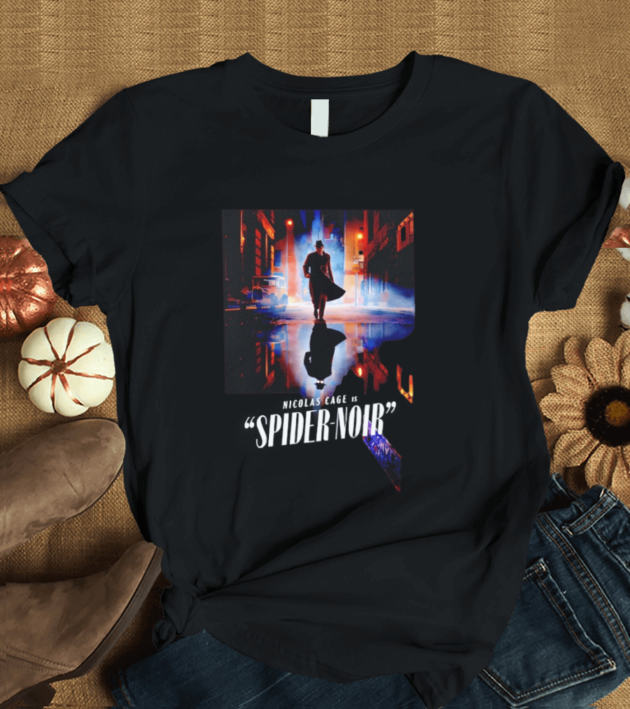 Marvel Spider Noir Nicolas Cage True Hue Full Color T-Shirt
