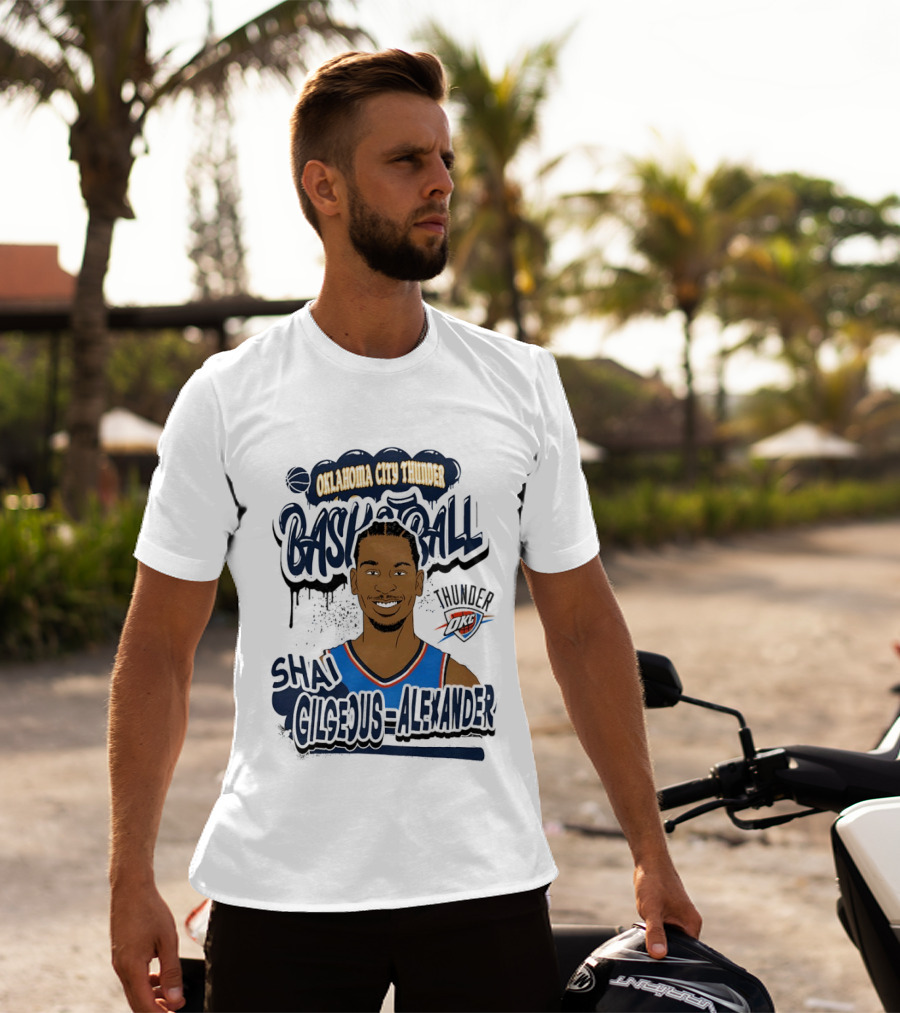Oklahoma City Thunder Shai Gilgeous Alexander Basketball Thunder T-Shirt