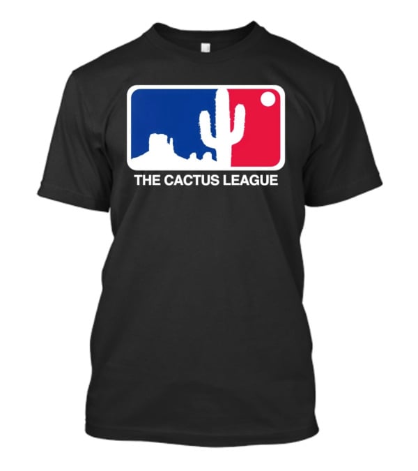 The Cactus League Baseball Logo Desert Cactus And Mesa Sun T-Shirt