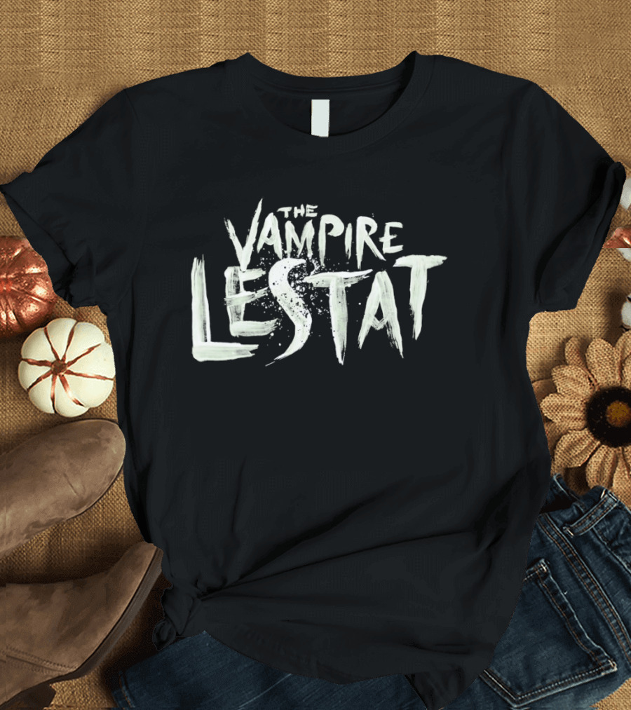 The Vampire Lestat Text Art With Distressed Brushstroke T-Shirt
