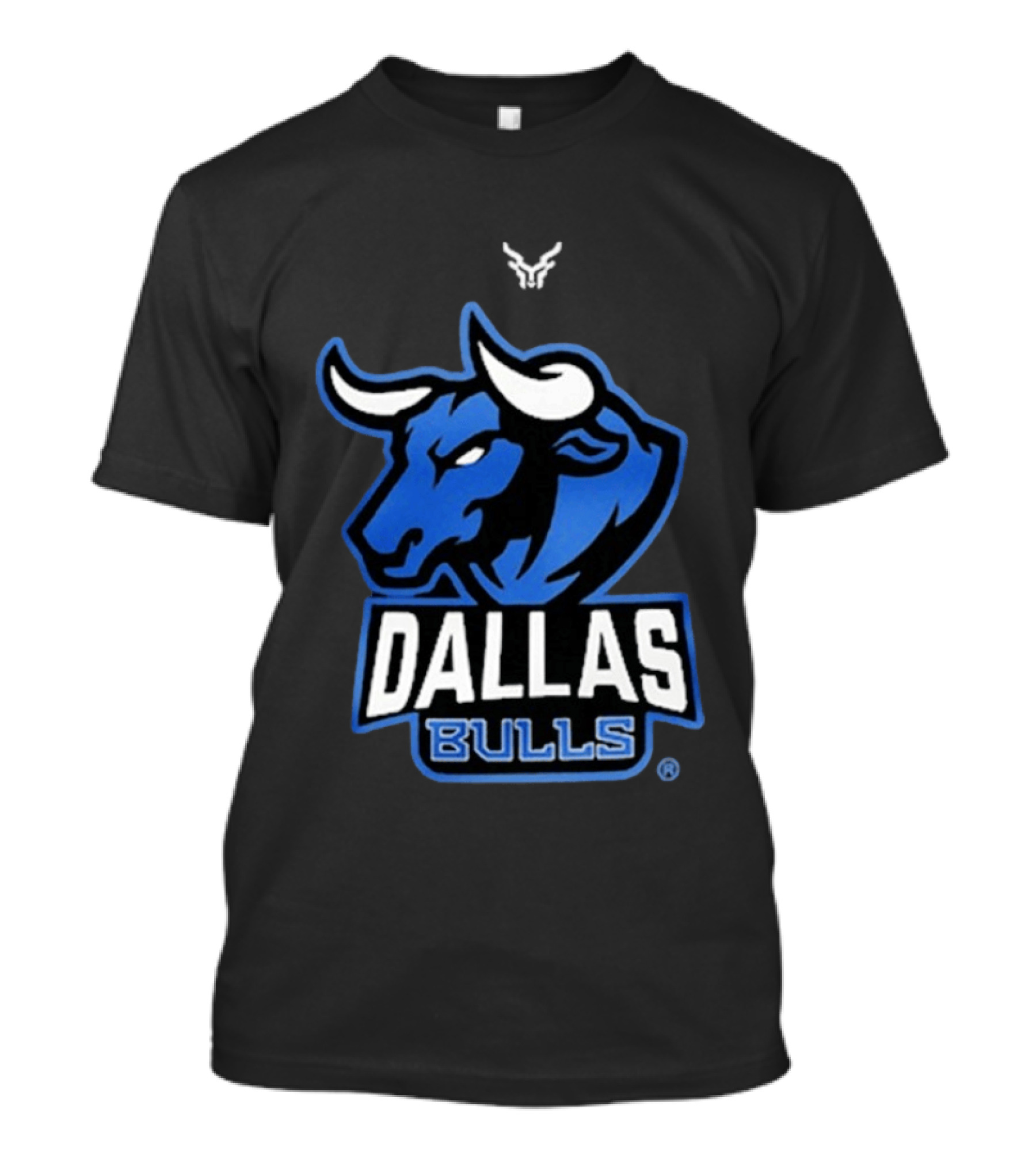 Drinkin Bros Dallas Bulls Bold Blue Bullhead T-Shirt