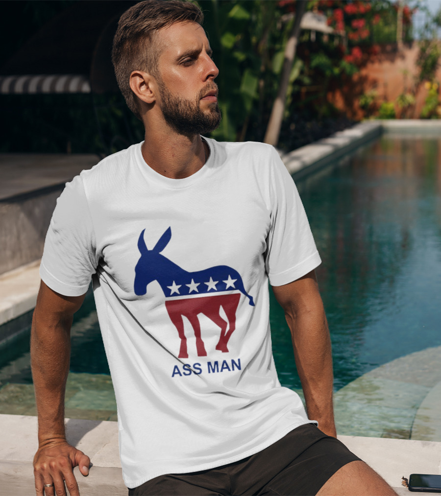 Ass Man Democratic Party Donkey Stars T-Shirt