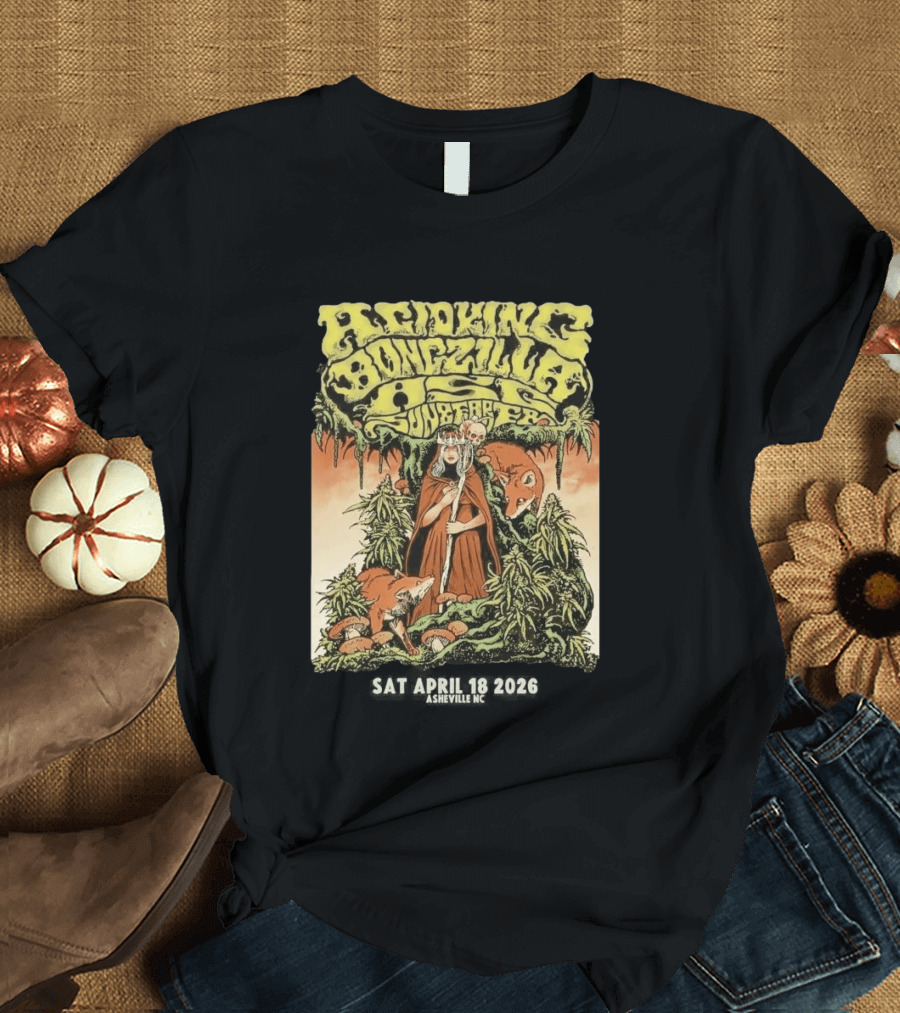 Acid King Bongzilla Weedeater Asheville April 18 2026 T-Shirt