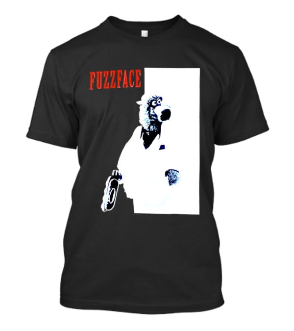 Fuzz Face Muppet Holding Hair Dryer T-Shirt