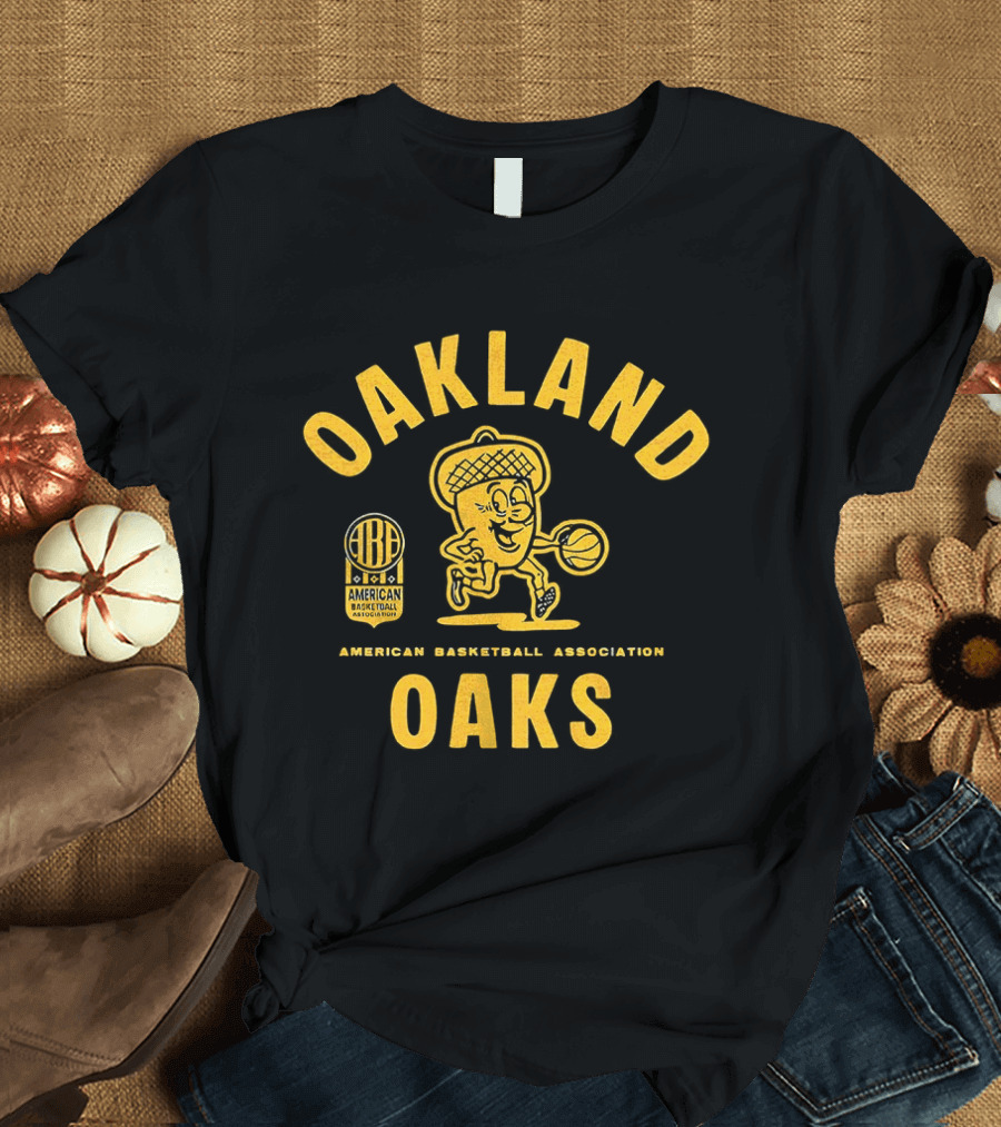Oakland Oaks American Basketball Association Vintage Throwback T-Shirt