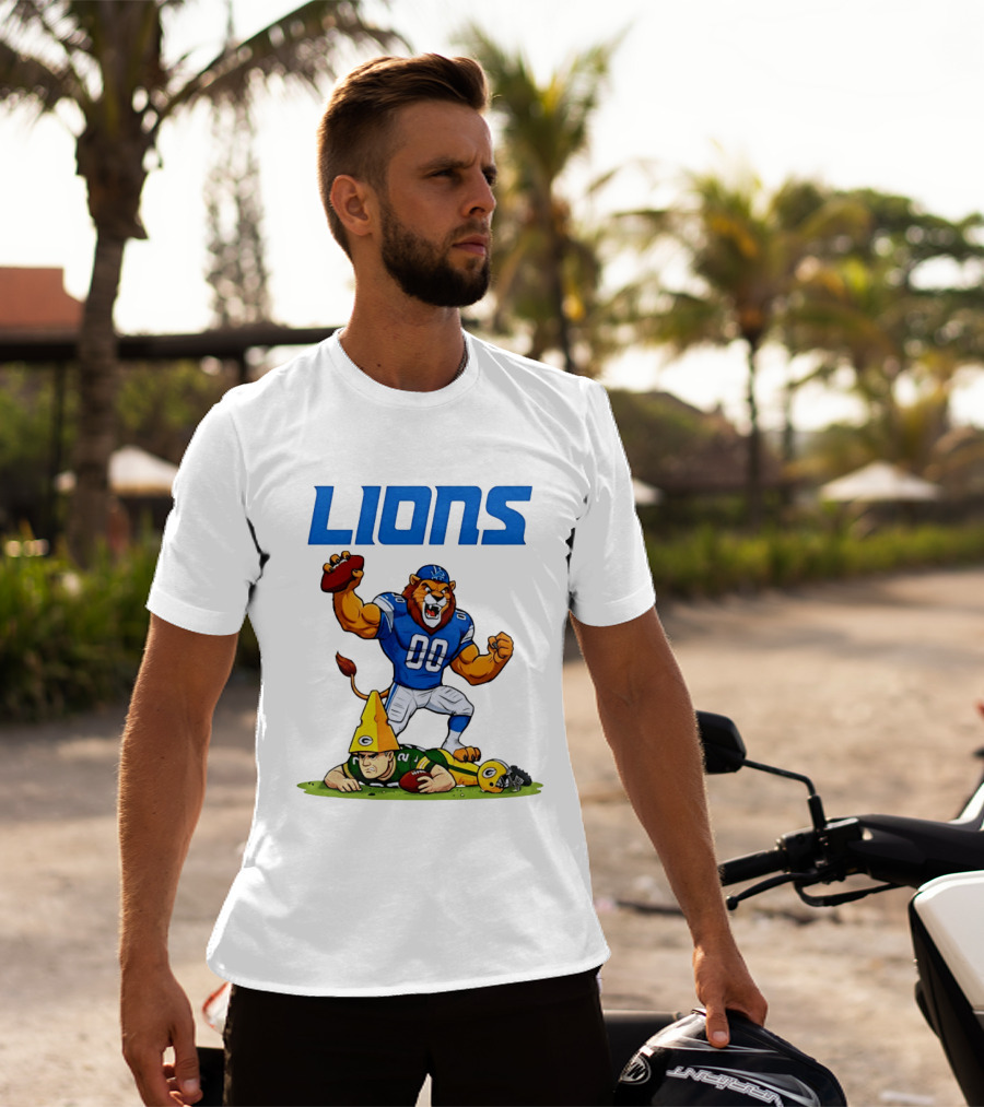 Detroit Lions Rivalry Celebration Against Green Bay Packers T-Shirt