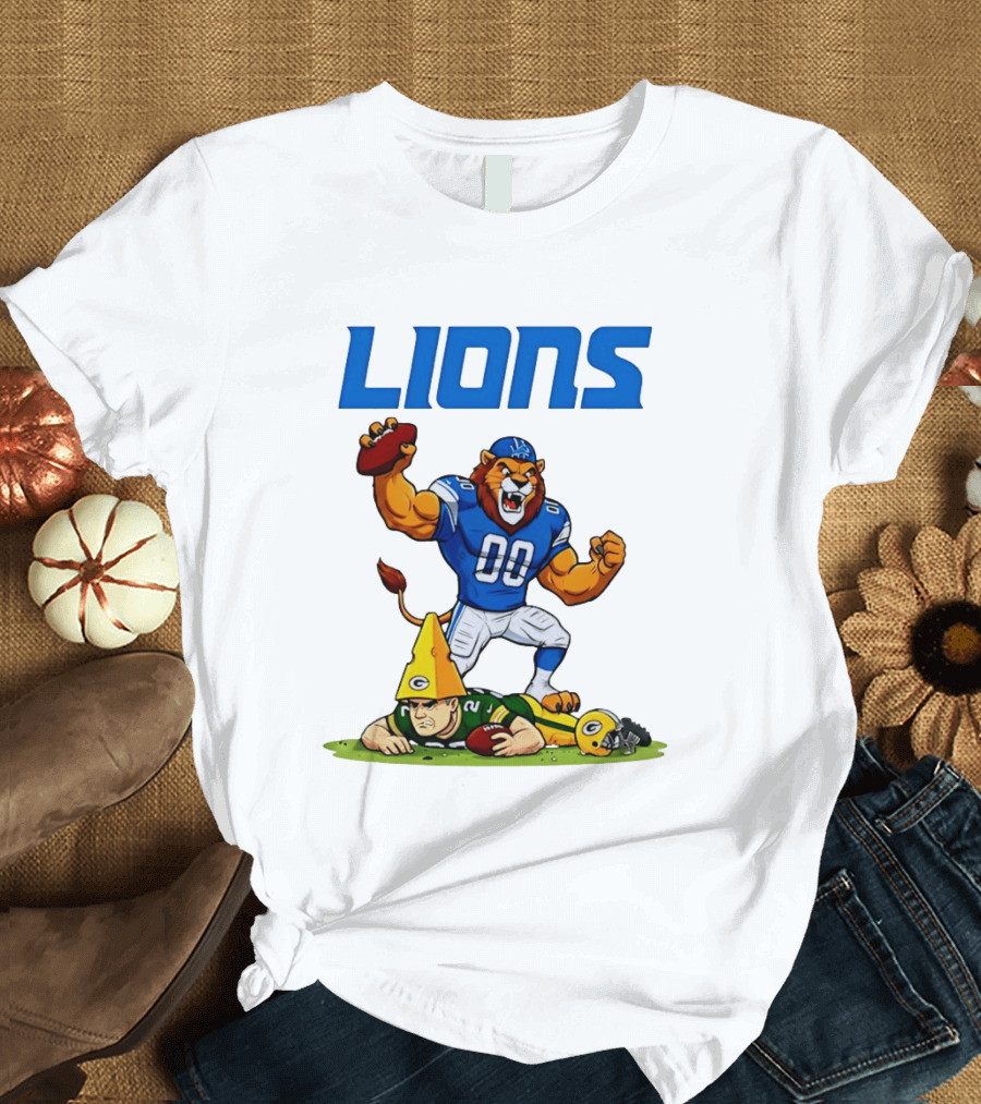 Detroit Lions Rivalry Celebration Against Green Bay Packers T-Shirt