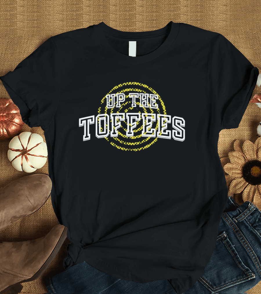 Up The Toffees Everton Spiral Ring Supporters T-Shirt