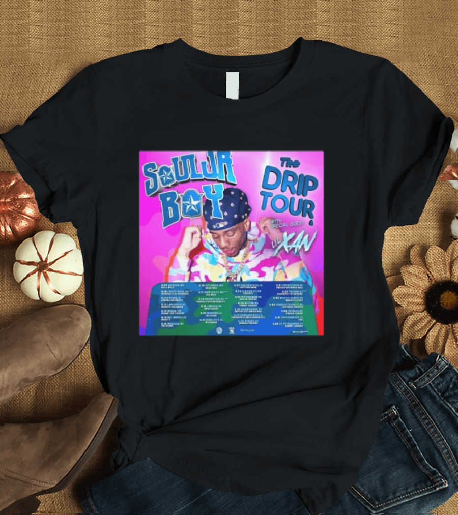 Soulja Boy Lil Xan The Drip Tour 2026 US Concert Dates With Special Guest T-Shirt