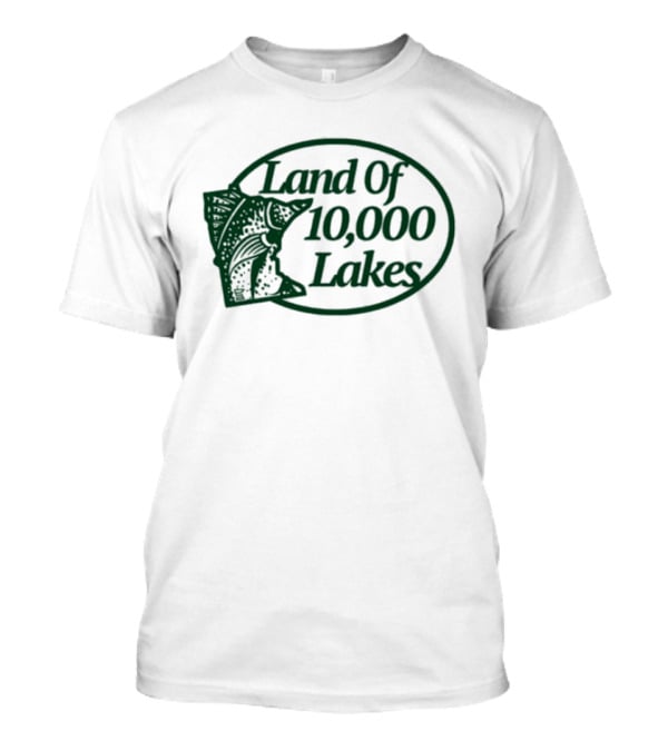 Land Of 10000 Lakes Fish Minnesota T-Shirt