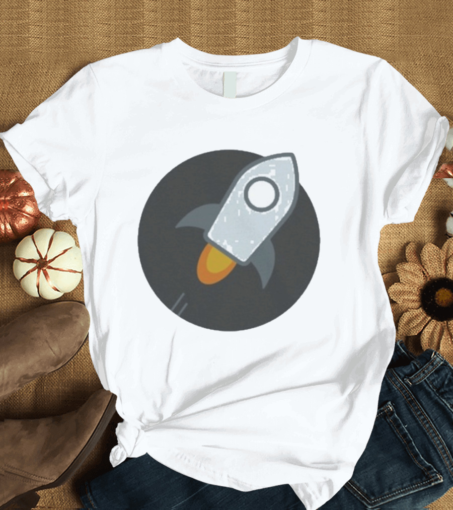 Stellar Rocket Cryptocurrency Digital Spacecraft T-Shirt