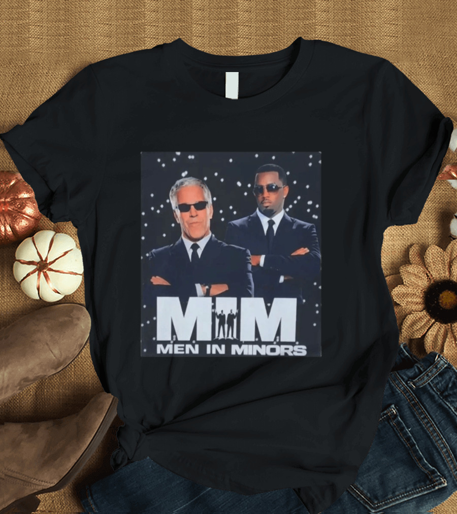 MiM Men In Minors Suit Sunglasses Stars T-Shirt