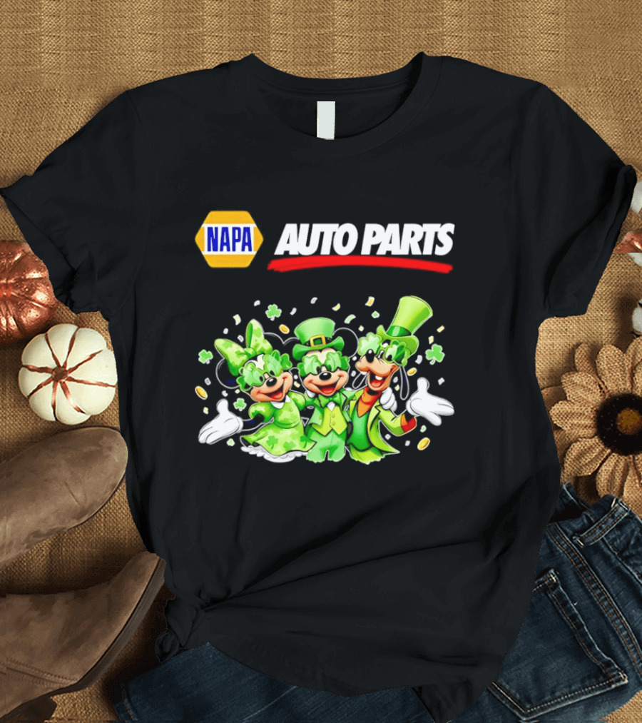 NAPA Auto Parts Mickey Mouse St Patrick's Day T-Shirt