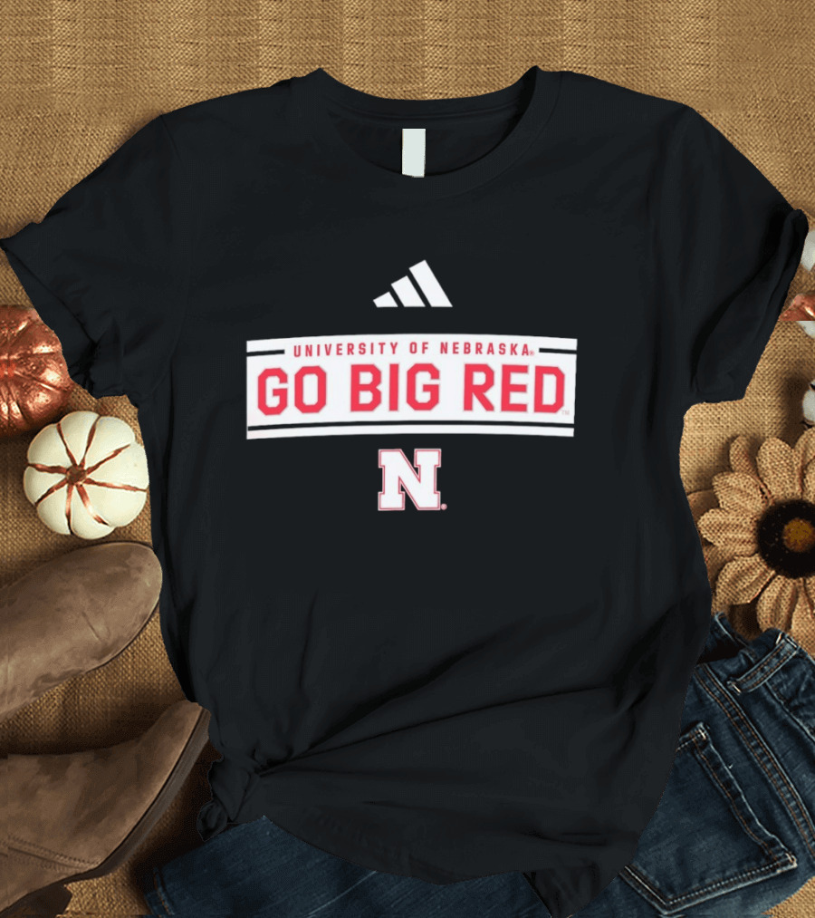 University Of Nebraska Go Big Red Adidas Nebraska N T-Shirt