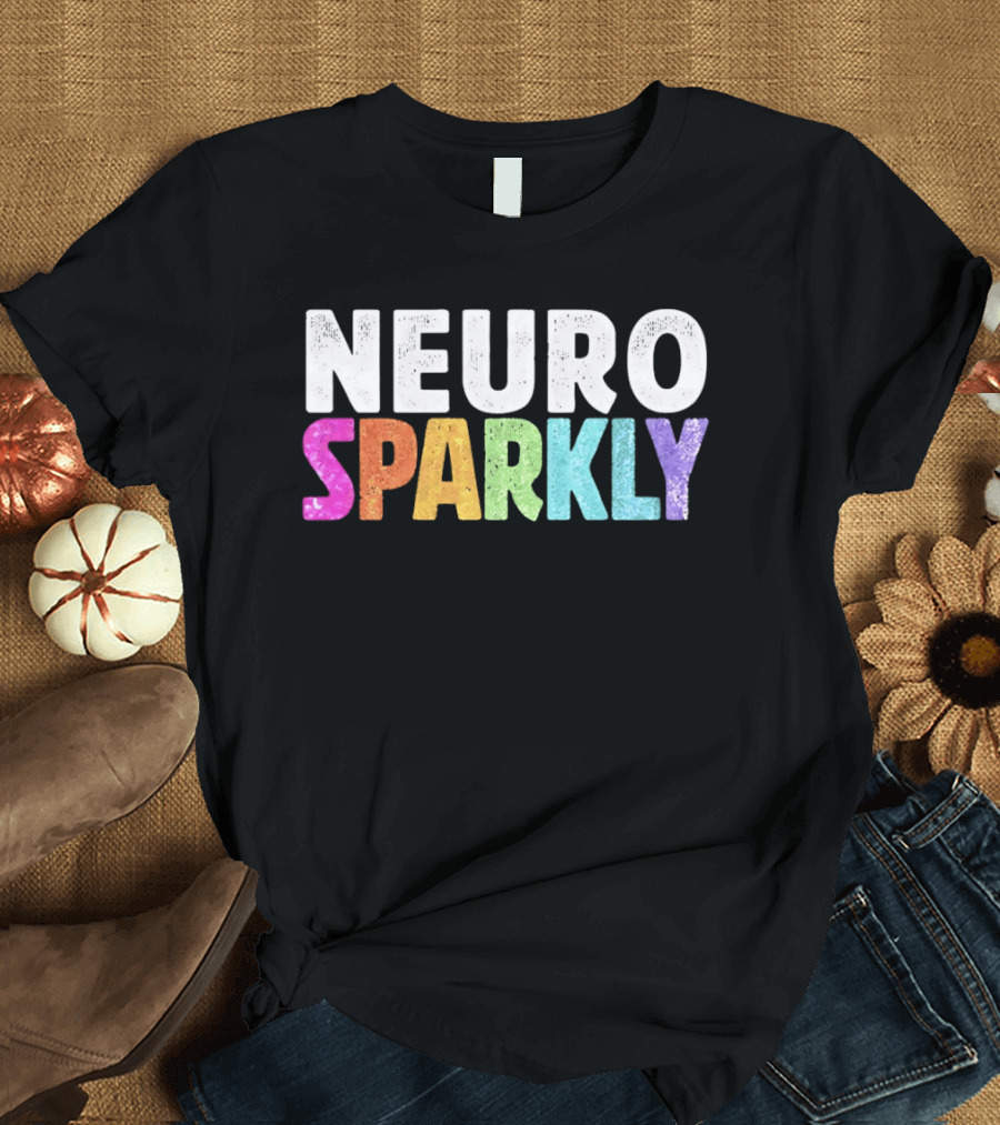 Neuro Sparkly Rainbow Glitter T-Shirt
