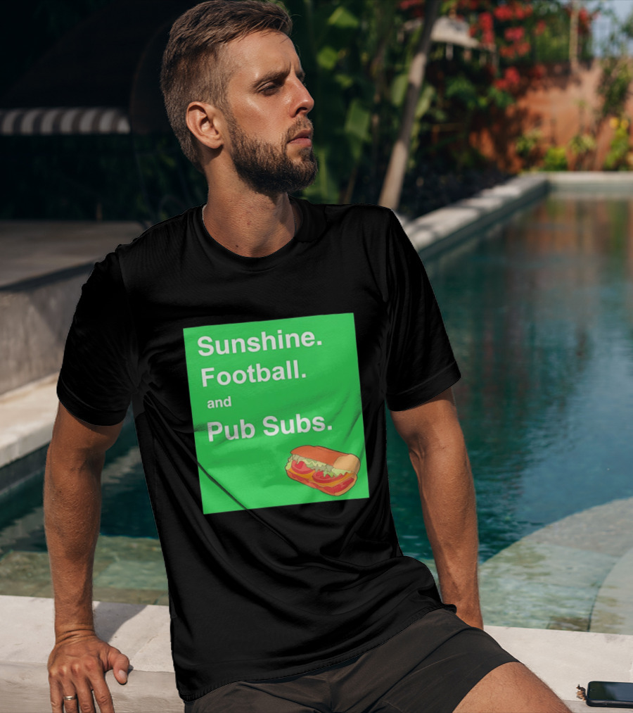 Sunshine Football And Pub Subs Nostalgic Vibes T-Shirt