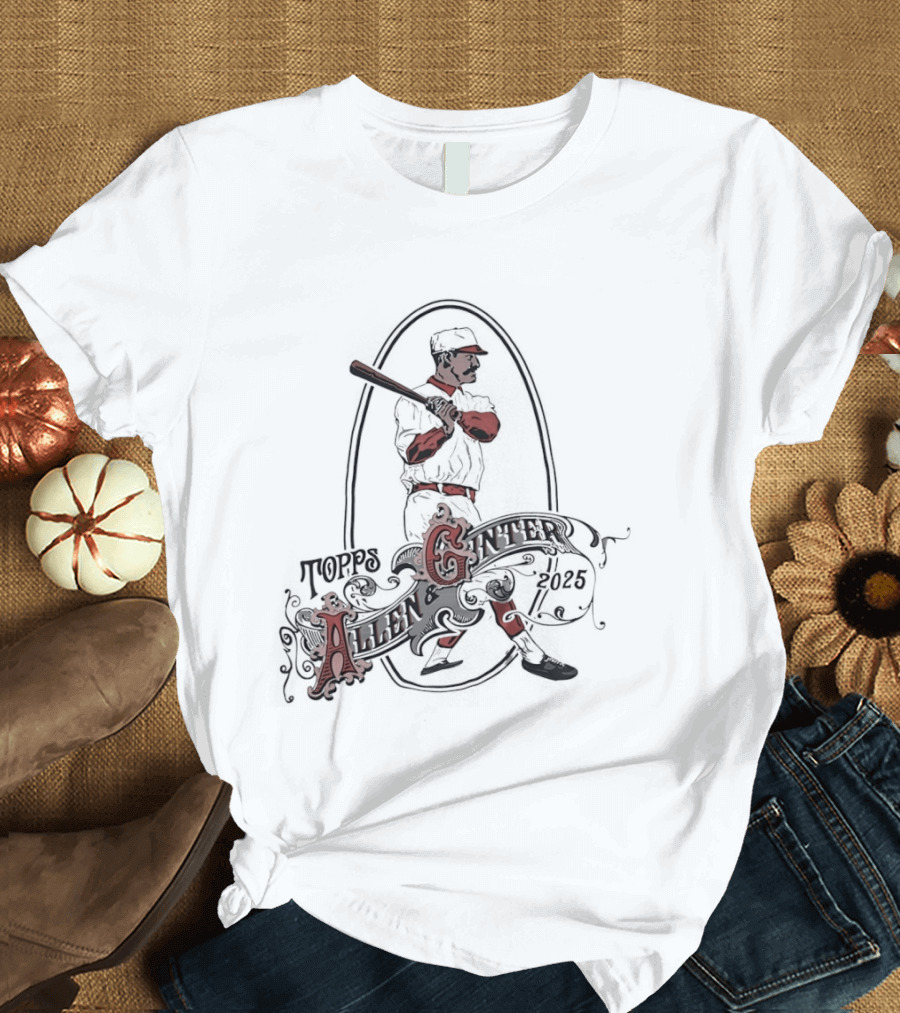 Allen And Ginter 2025 Vintage Baseball Player T-Shirt
