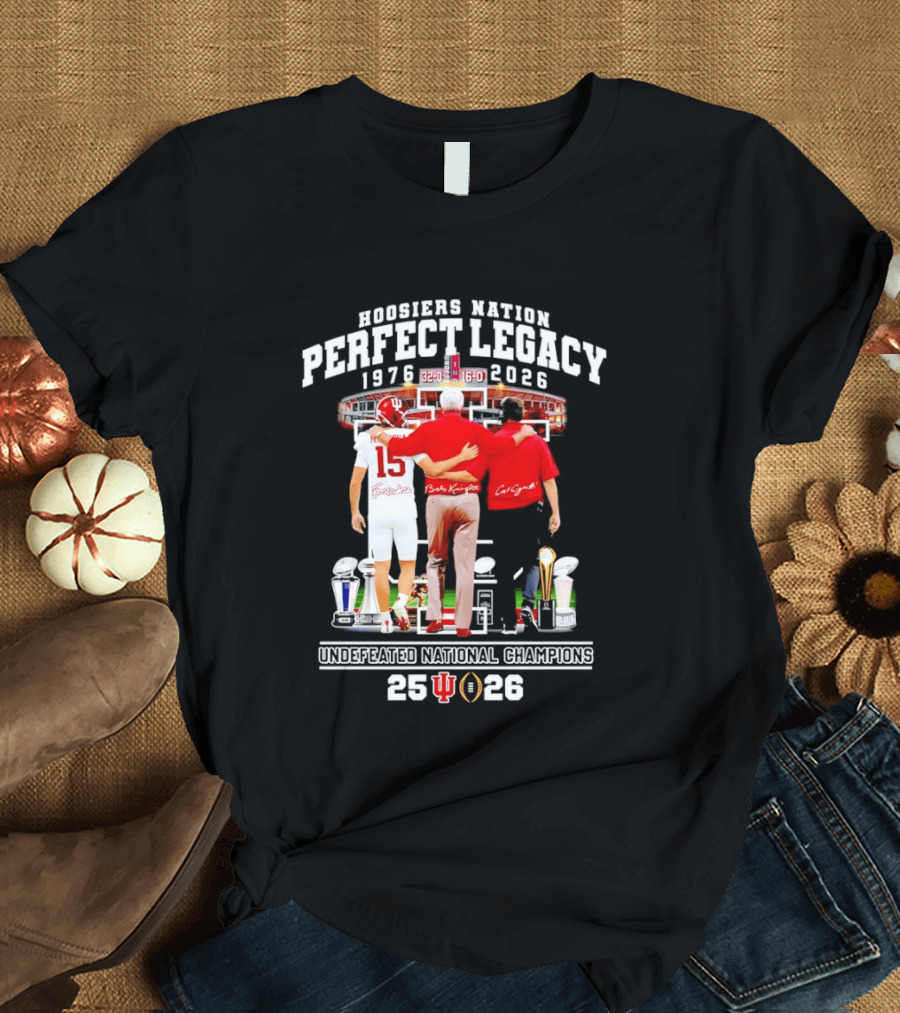 Indiana Hoosiers Coach And Player Nation Perfect Legacy T-Shirt