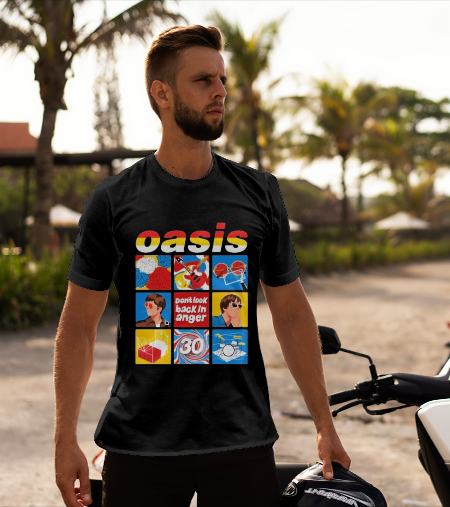 Oasis Don't Look Back In Anger 30 Years Celebration T-Shirt
