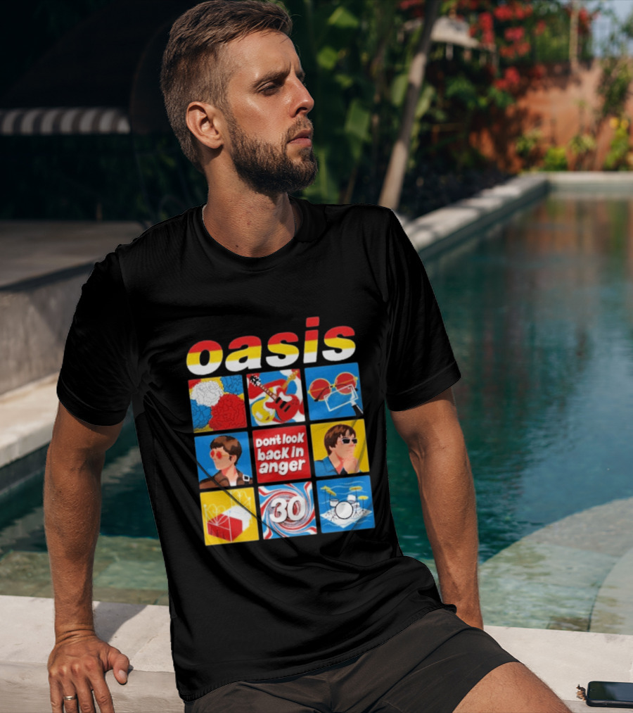 Oasis Don't Look Back In Anger 30 Years Celebration T-Shirt