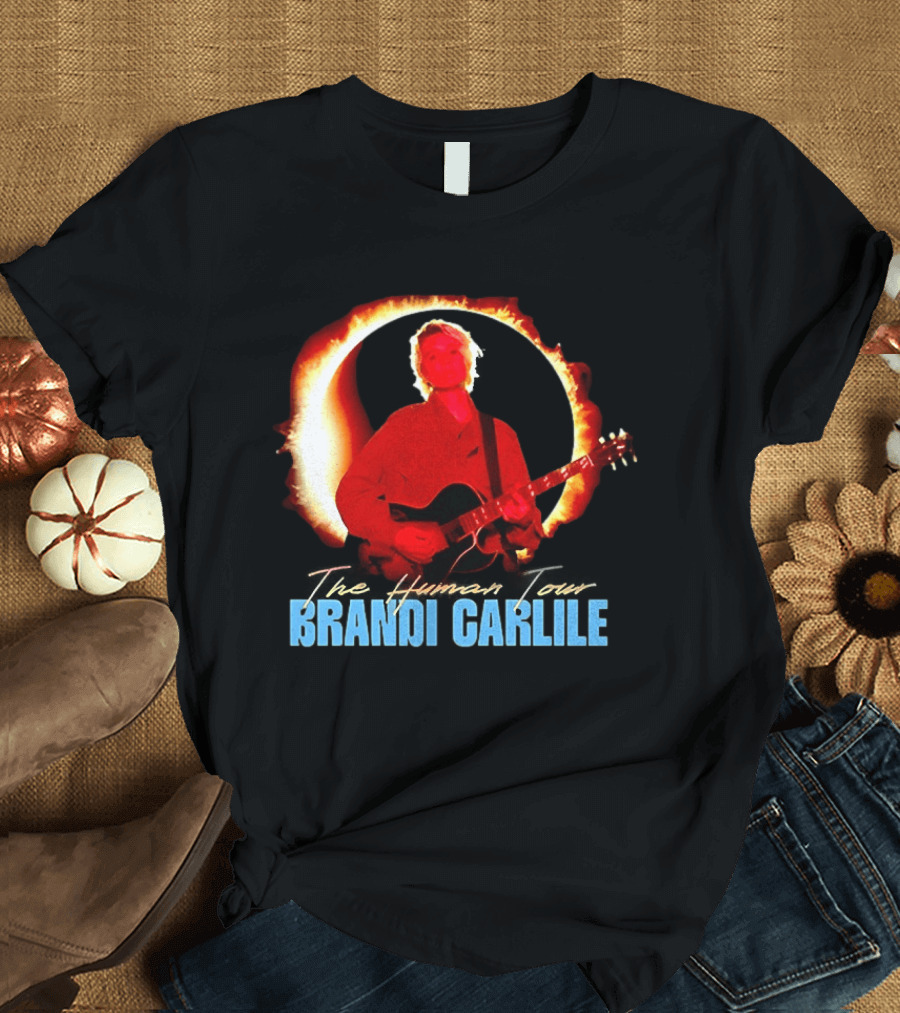 Brandi Carlile The Human Tour Eclipse Guitar T-Shirt