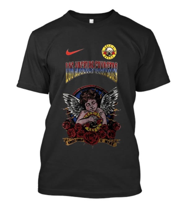 Nike Los Angeles Chargers Guns N Roses Sweet Child O' Mine Angel Roses T-Shirt
