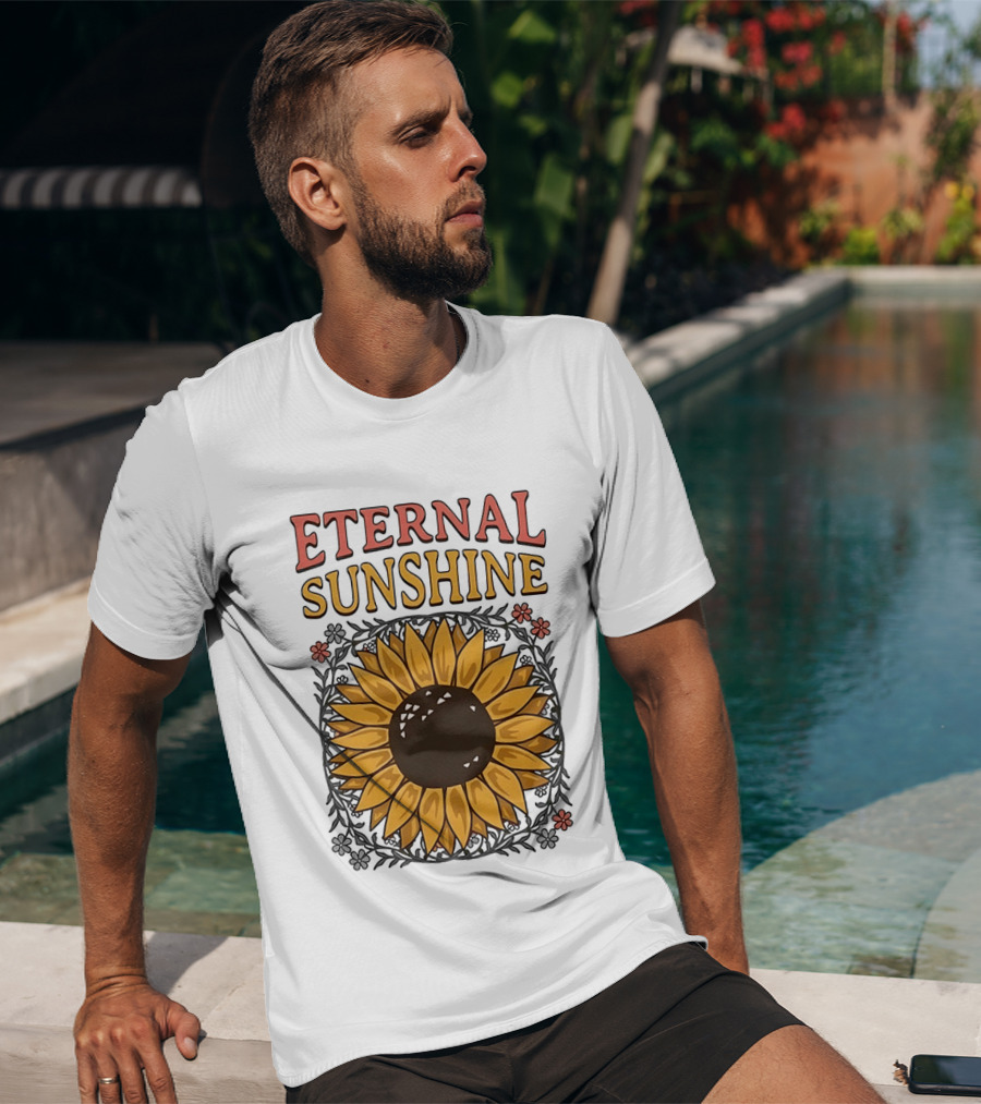 Eternal Sunshine Sunflower Blossom Floral T-Shirt