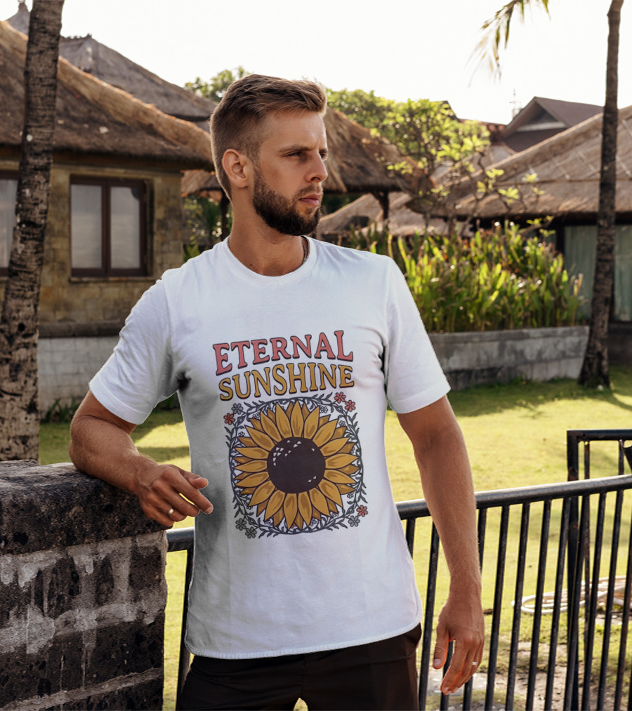 Eternal Sunshine Sunflower Blossom Floral T-Shirt