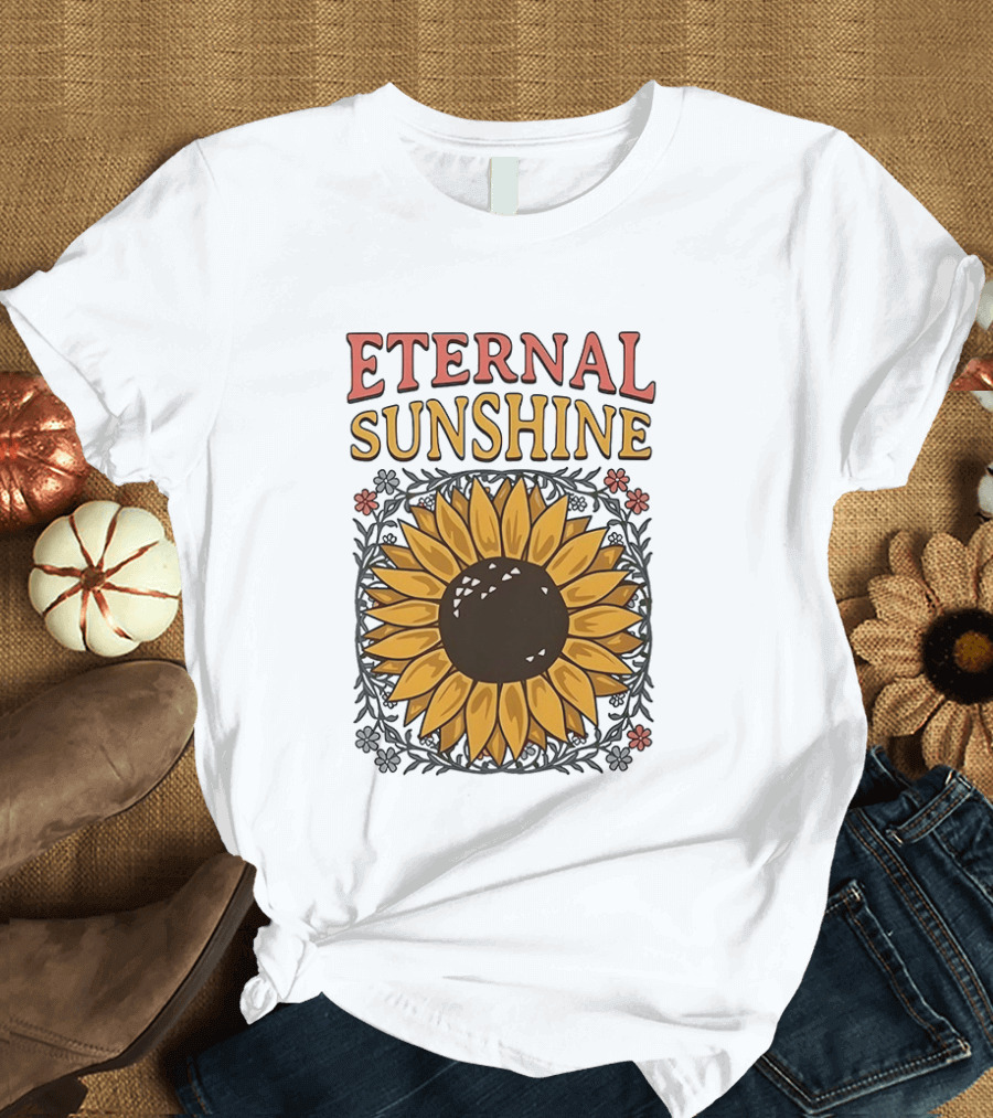 Eternal Sunshine Sunflower Blossom Floral T-Shirt