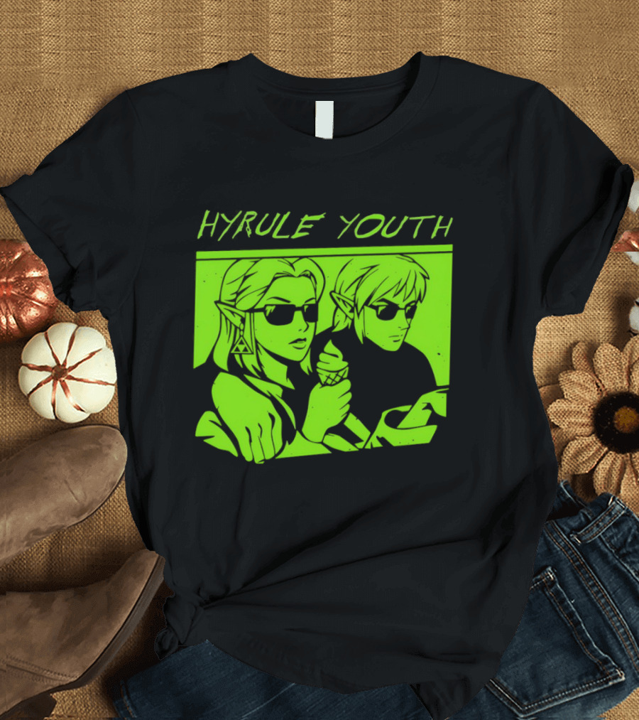 Hyrule Youth The Legend Of Zelda Sunglasses And Ice Cream T-Shirt