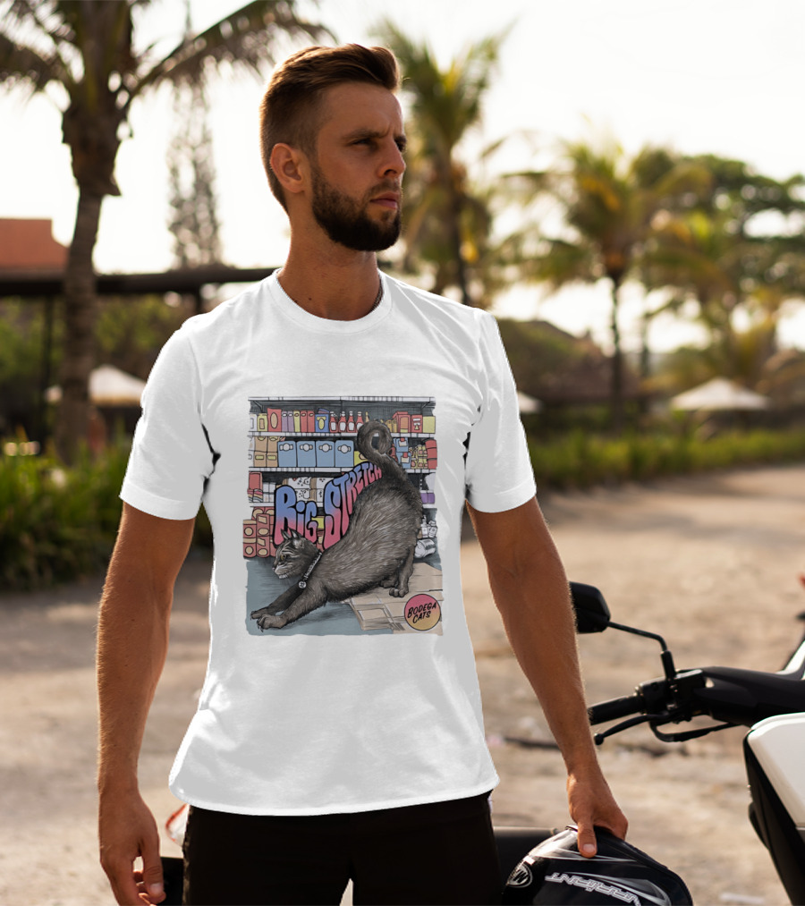 Big Stretch Bodega Cats Groceries Stack T-Shirt