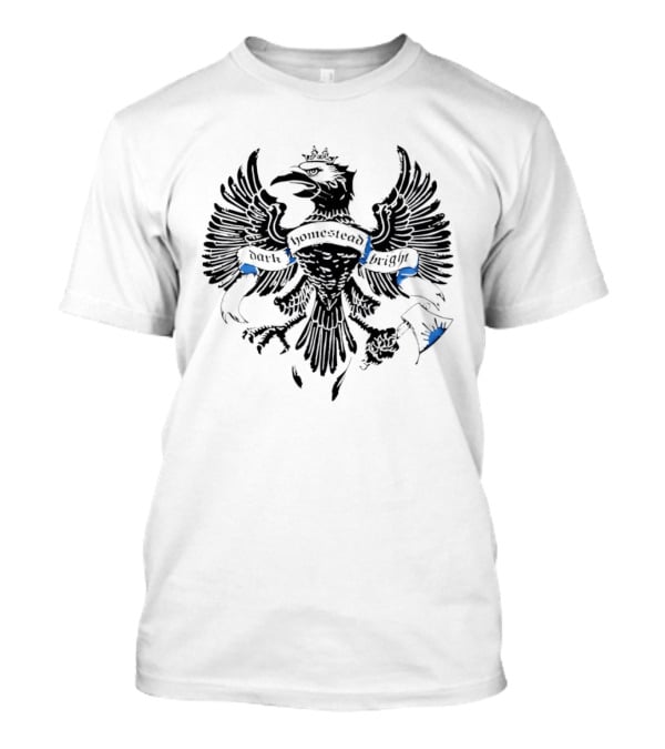 Dark Homestead Bright Eagle Crest Emblem Banner T-Shirt