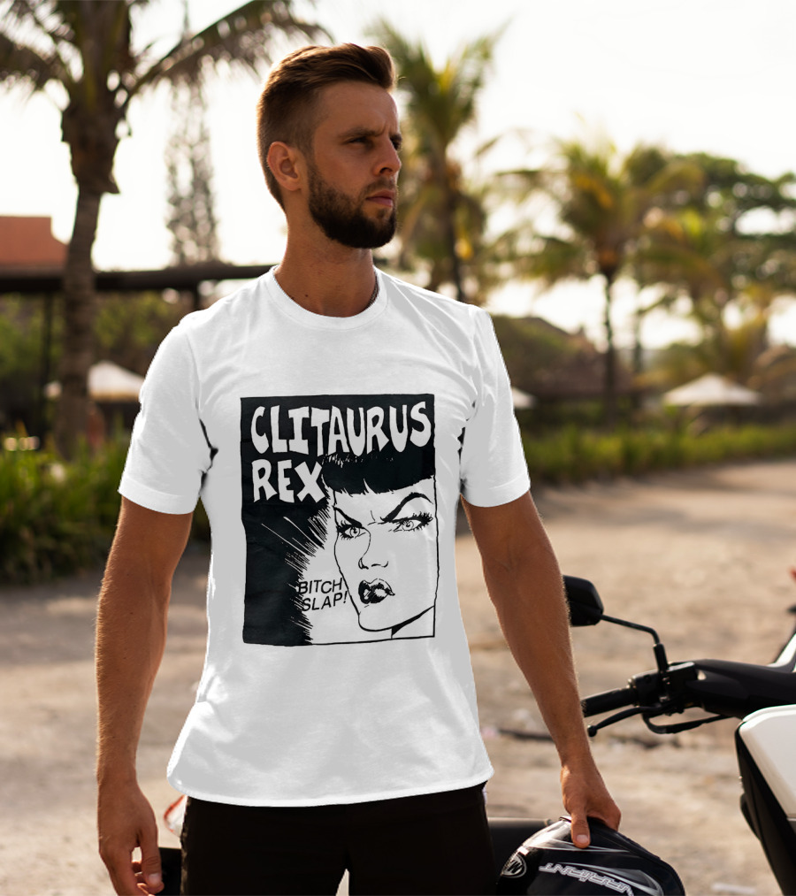 Clitaurus Rex Bitch Slap Retro Punk T-Shirt