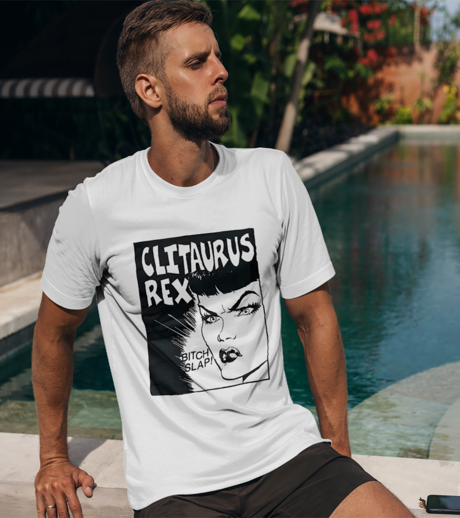 Clitaurus Rex Bitch Slap Retro Punk T-Shirt