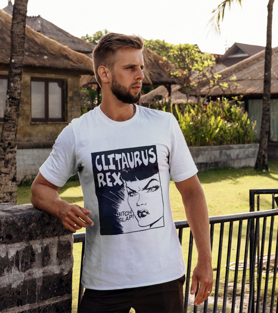 Clitaurus Rex Bitch Slap Retro Punk T-Shirt
