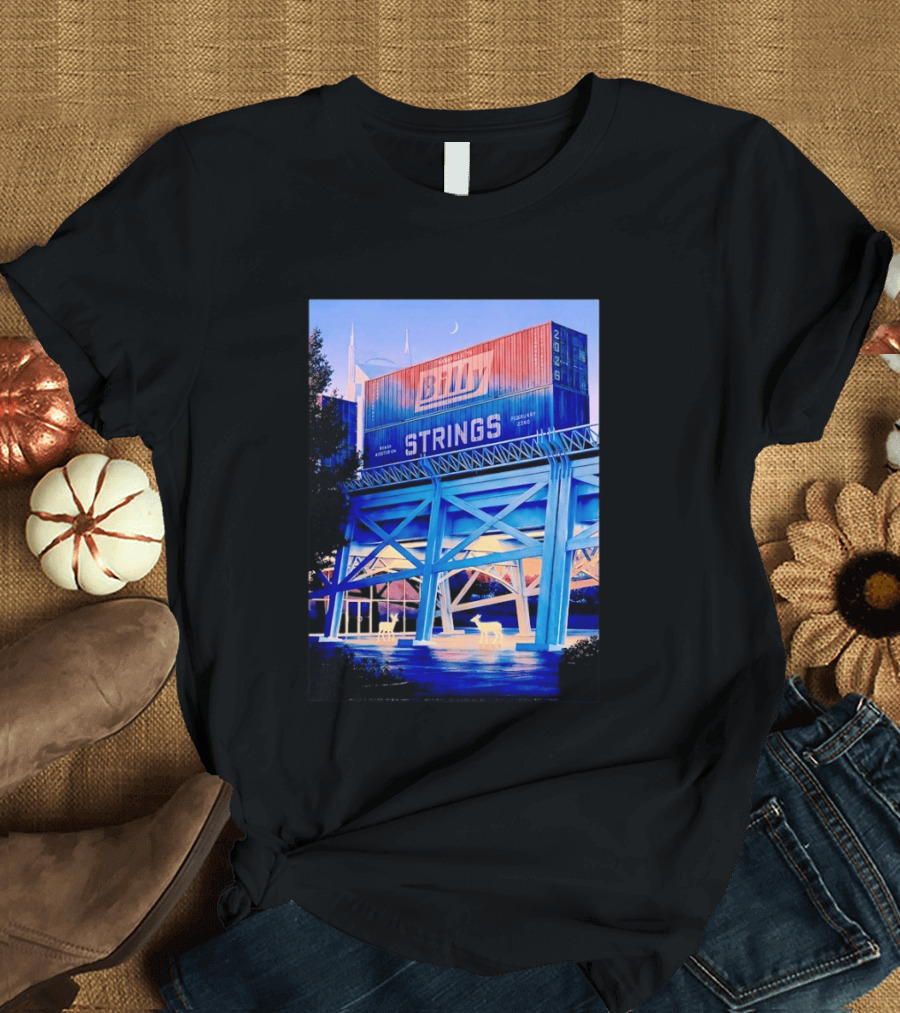 Billy Strings Nashville Tennessee February 20 To 22 2026 With Bridge And Deer T-Shirt