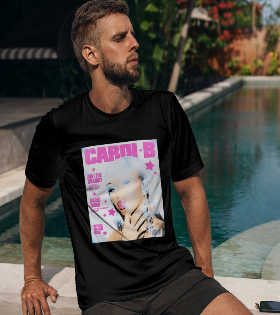 Cardi B Am I The Drama Special Edition Magazine Cover Bardi Gang T-Shirt