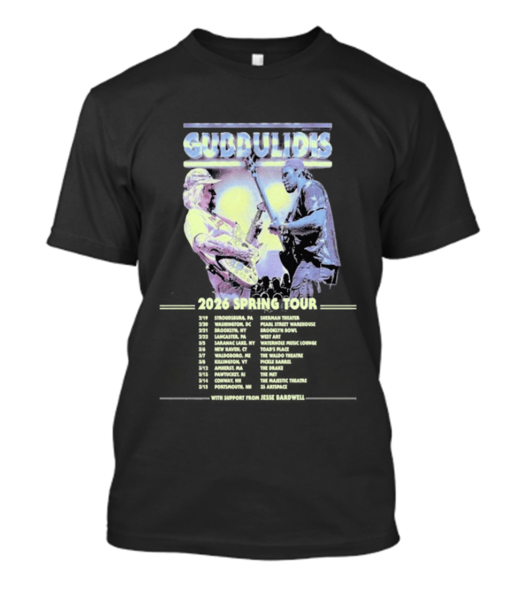 Gubbulidis 2026 Spring Tour Feb 20 Washington DC Live Concert Event T-Shirt