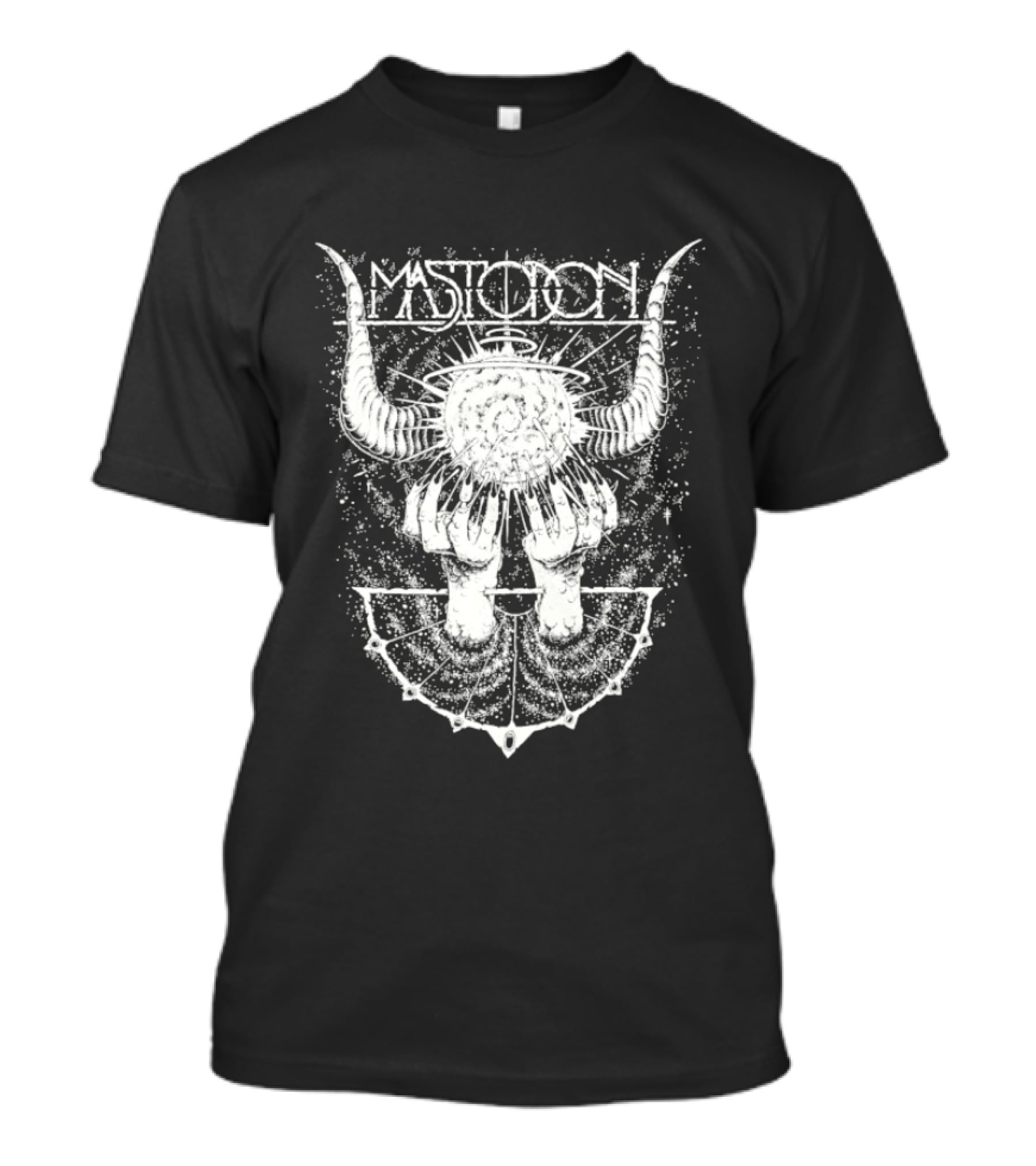 Mastodon Band Horns Geometric Sunburst T-Shirt