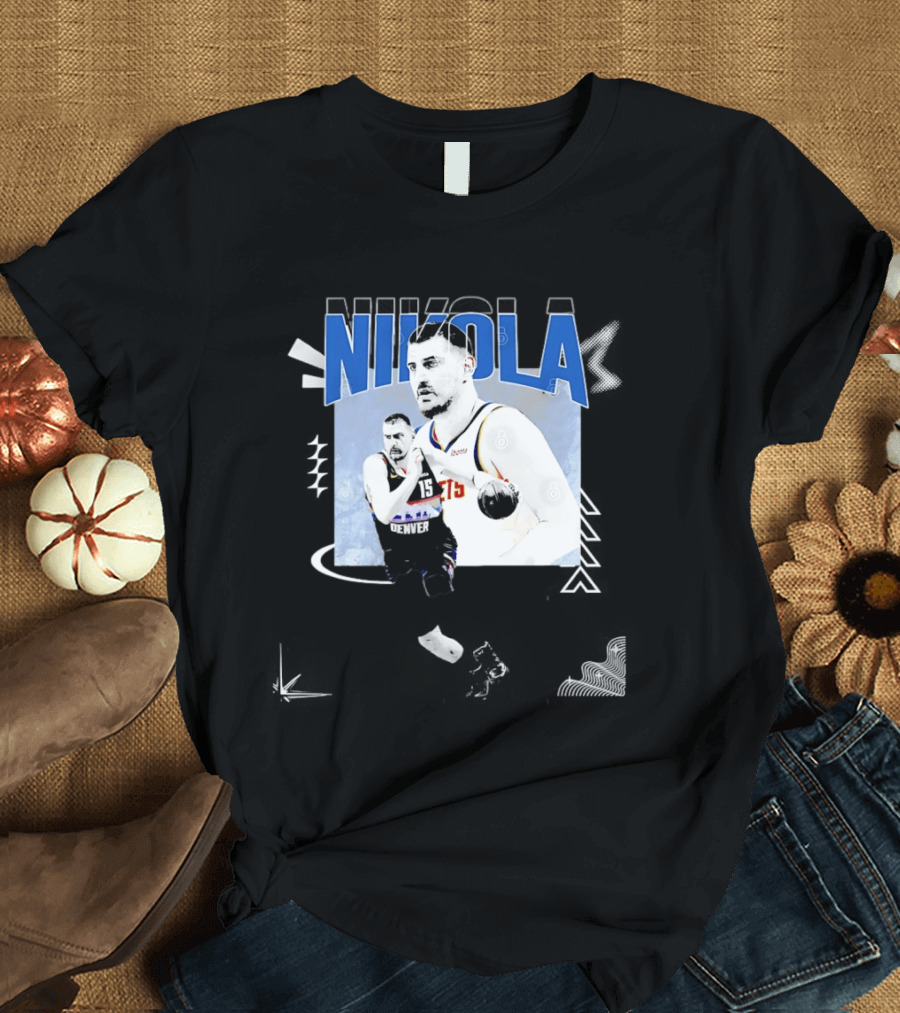 Denver Nuggets Nikola Jokic 15 Basketball T-Shirt