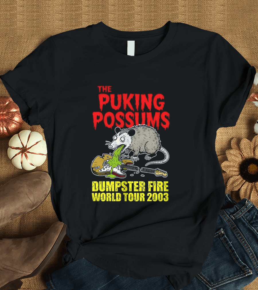 The Puking Possums Dumpster Fire World Tour 2003 Puking Possum T-Shirt