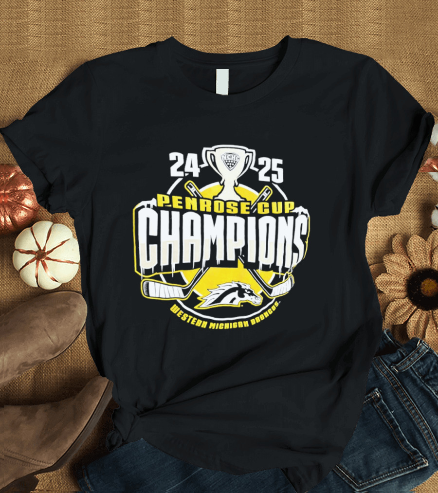 Western Michigan Broncos 2025 Penrose Cup Champions T-Shirt