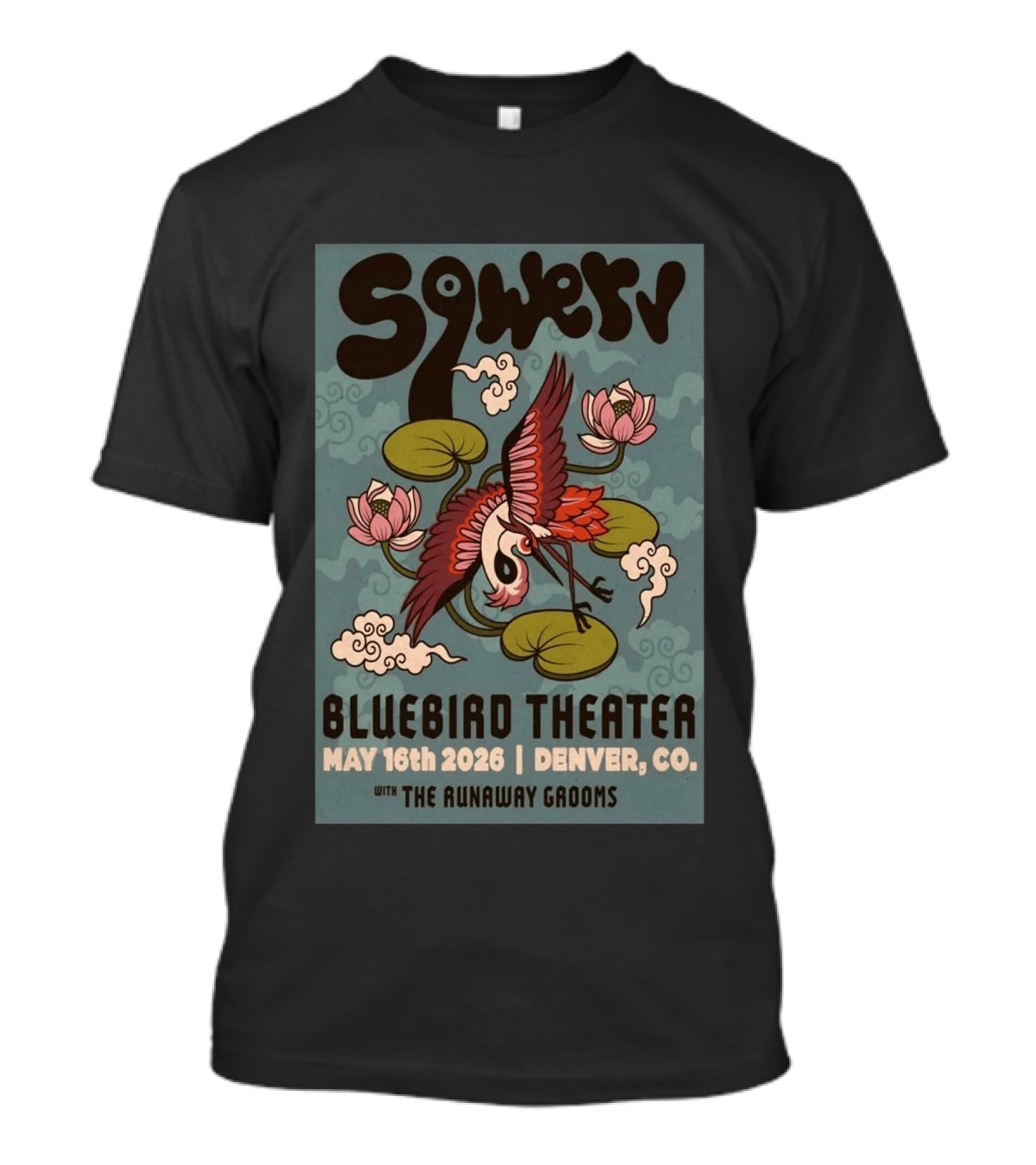 Skwerv Bluebird Theater Denver May 16 2026 The Runaway Grooms Event T-Shirt
