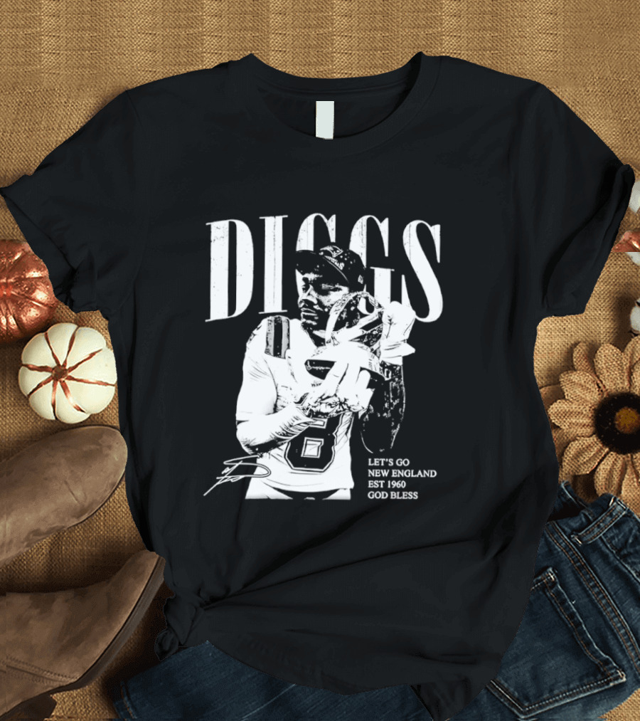 Diggs Let's Go New England Est 1960 God Bless T-Shirt