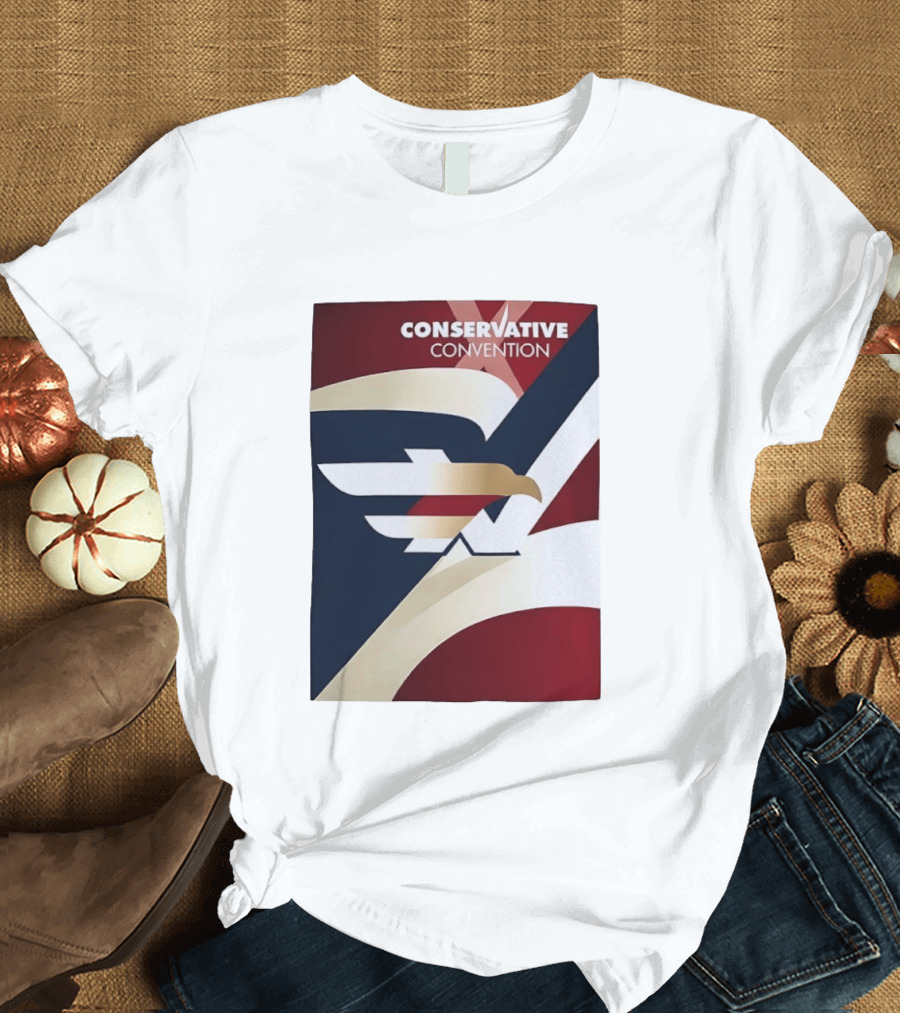 CONSERVATIVE CONVENTION Eagle American Flag T-Shirt